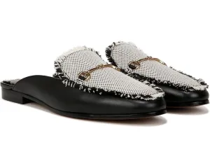 Sam Edelman Linnie Fray Slipper Women's US 6 Black Slip-On Penny Mules ZPP192