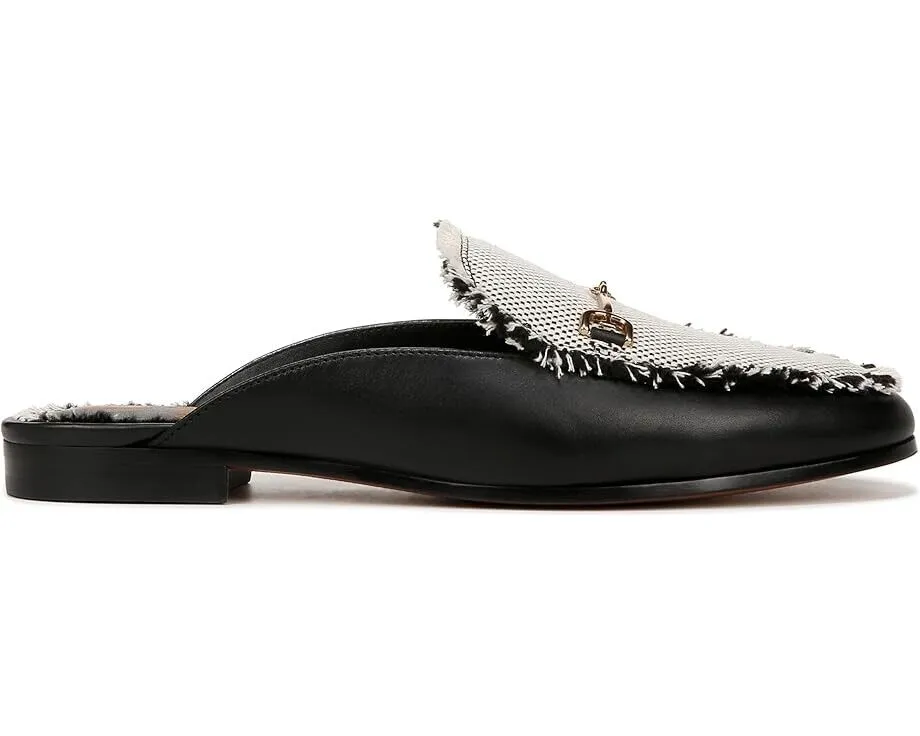 Sam Edelman Linnie Fray Slipper Women's US 6 Black Slip-On Penny Mules ZPP192