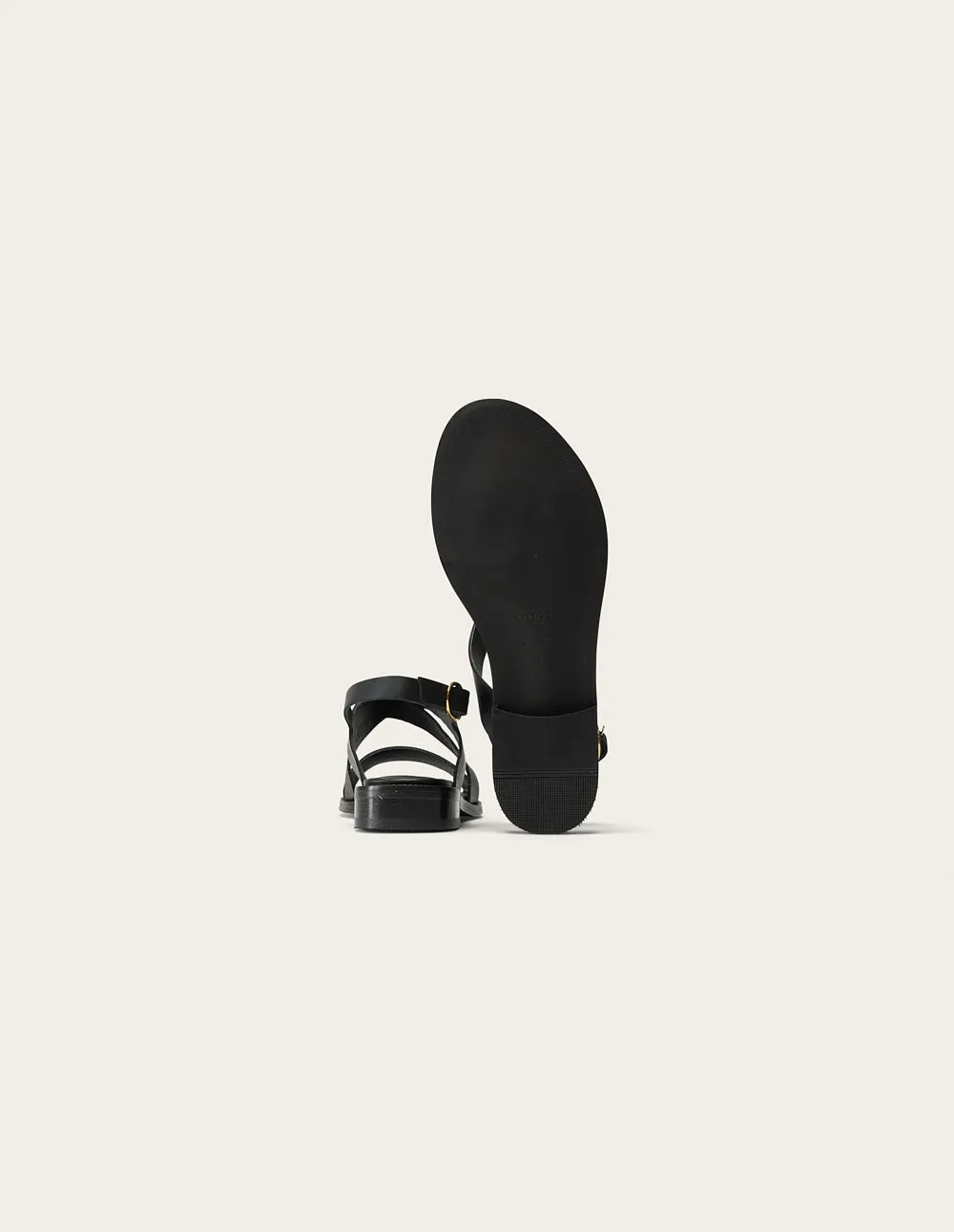 Sandals Iris - Black leather