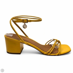 Sandals Designer By Tory Burch In Yellow, Size: 8.5
