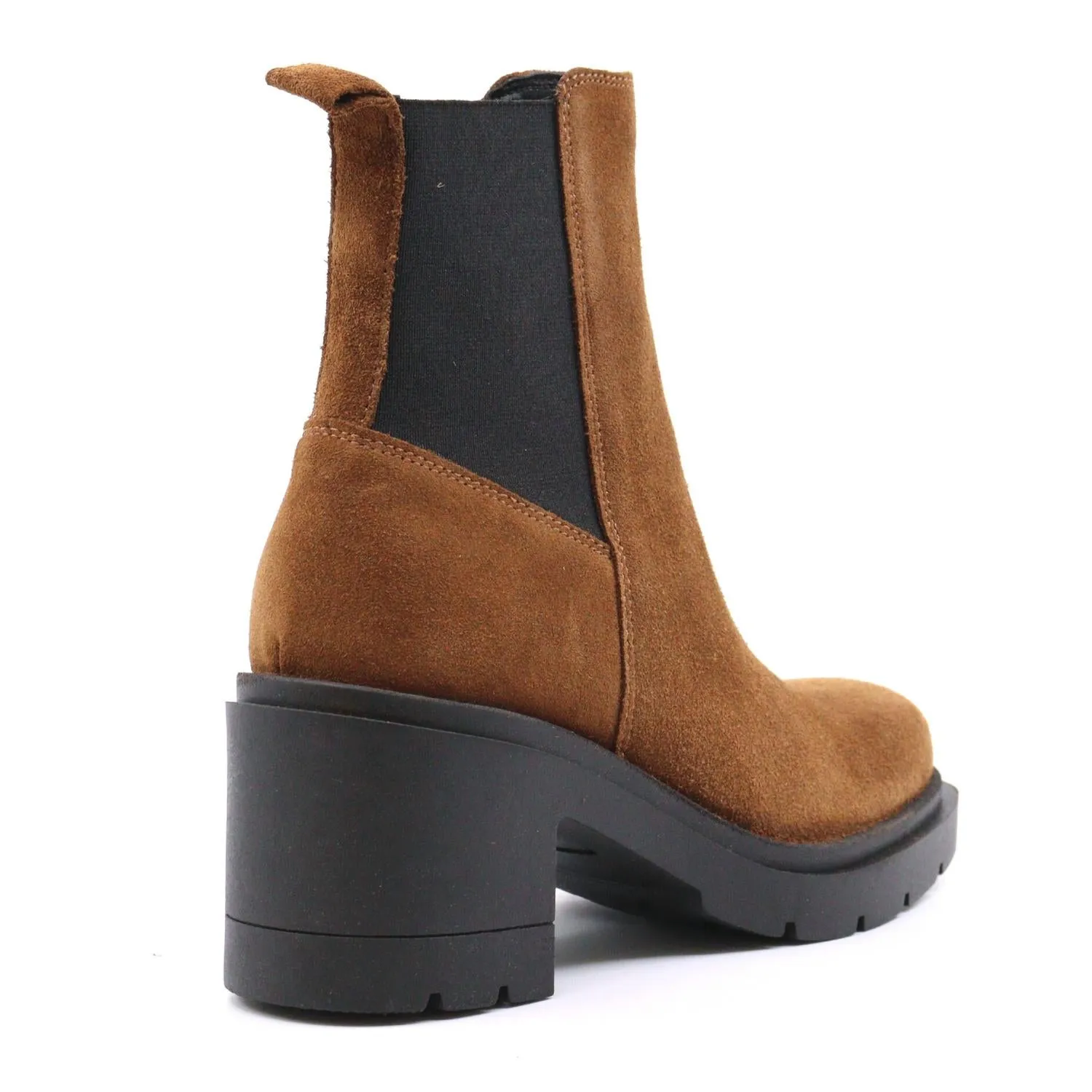 Skylar Ankle Boot In Tan Suede