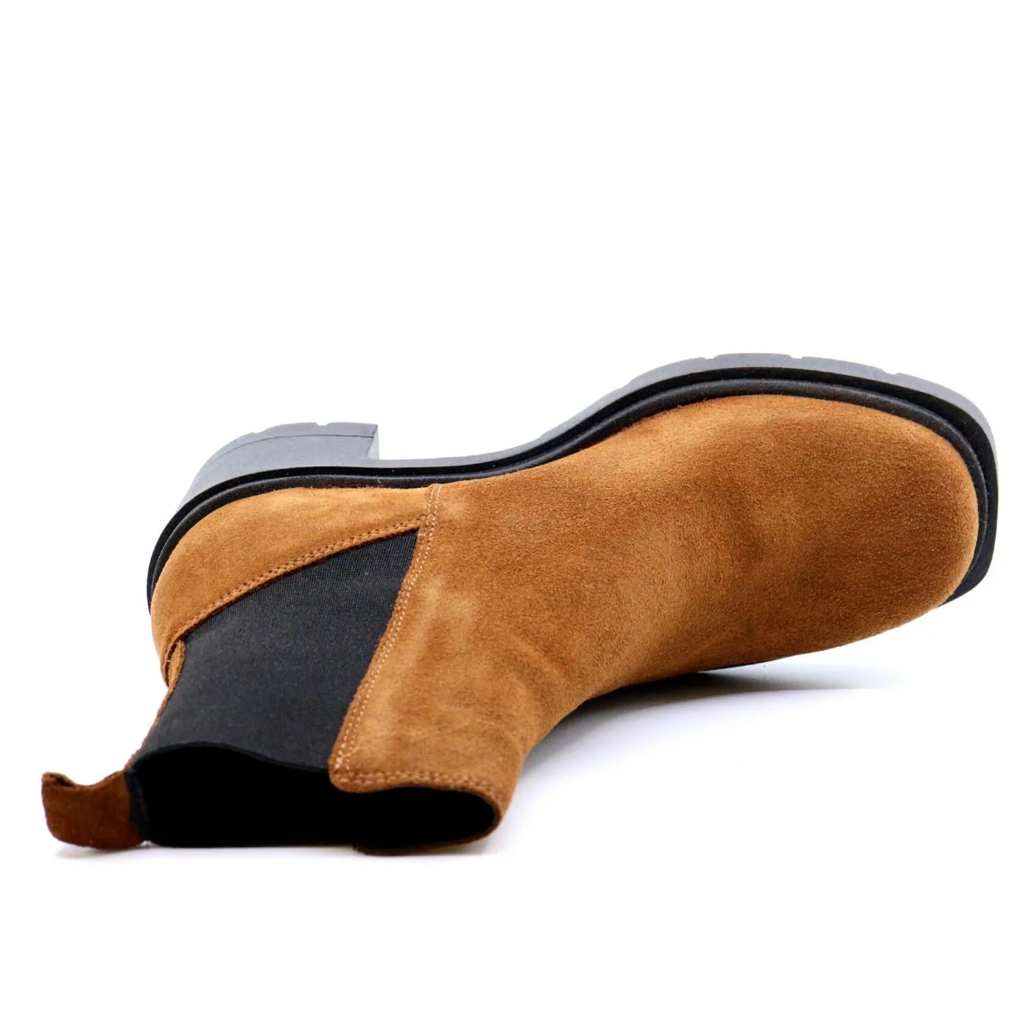 Skylar Ankle Boot In Tan Suede