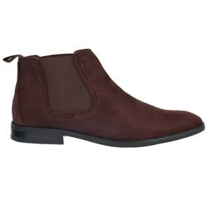 Slip On Suede Leather Lined Chelsea Ankle Shoes