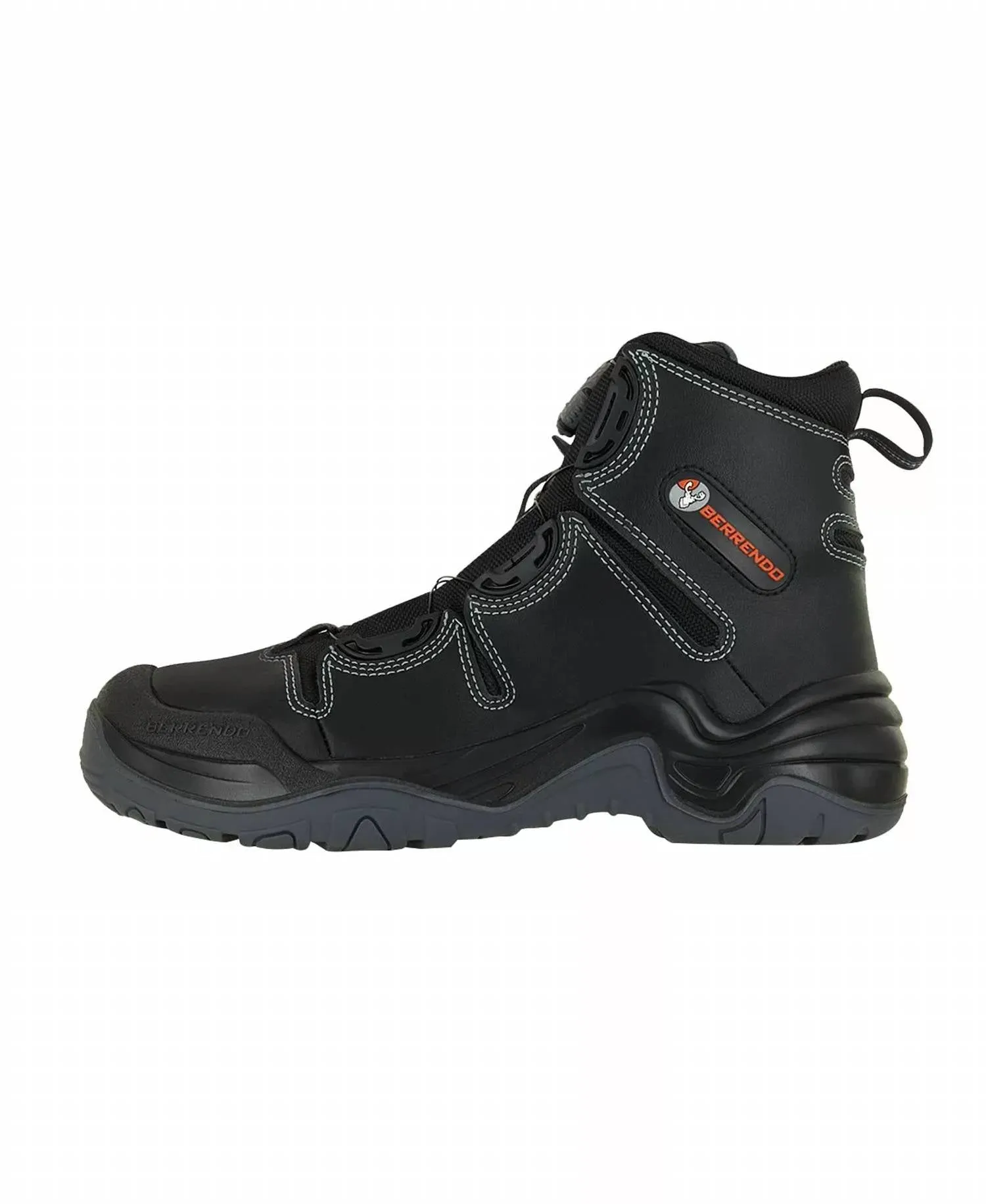 Steel Toe Work Boots 6�� In Black