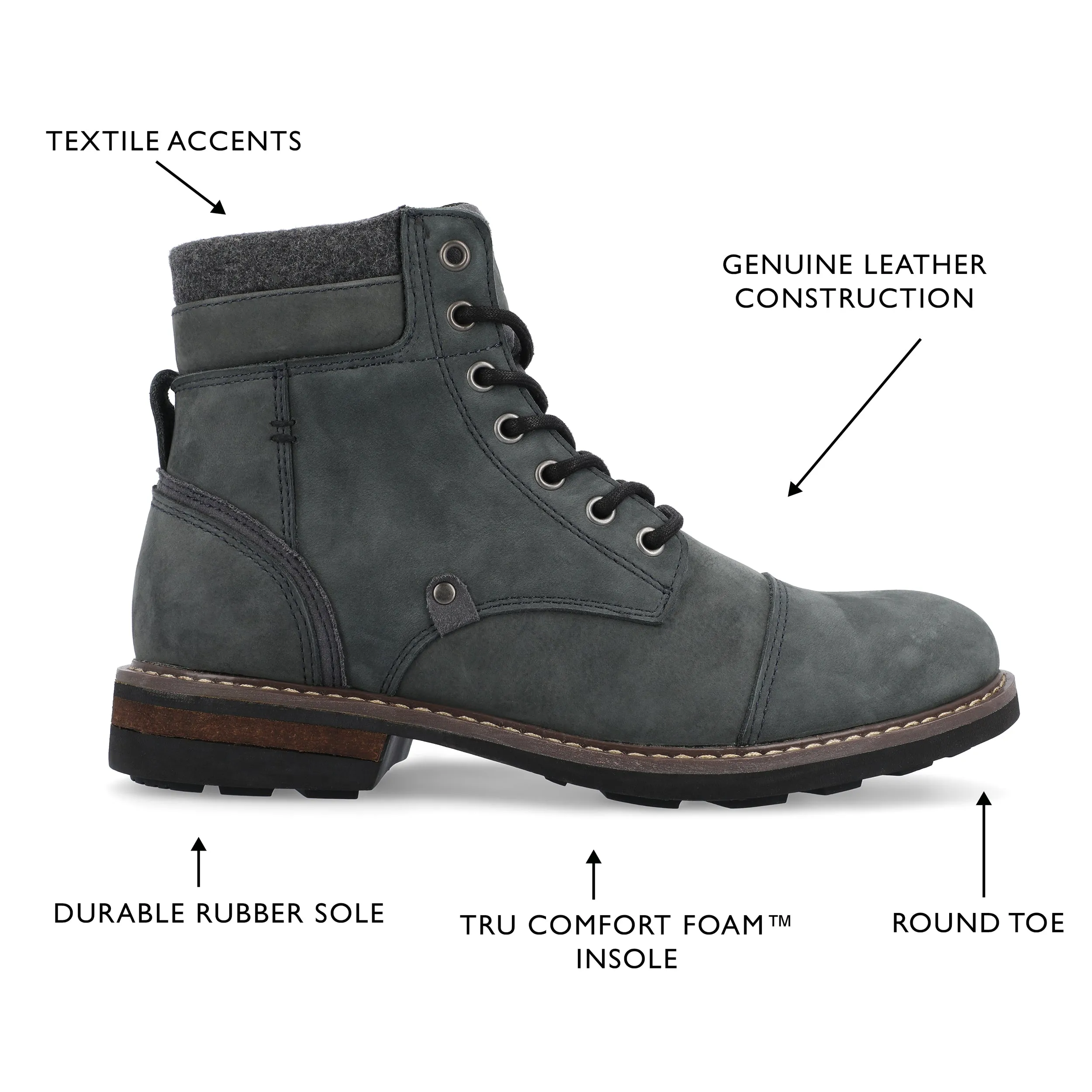 Territory Yukon Cap Toe Ankle Boot