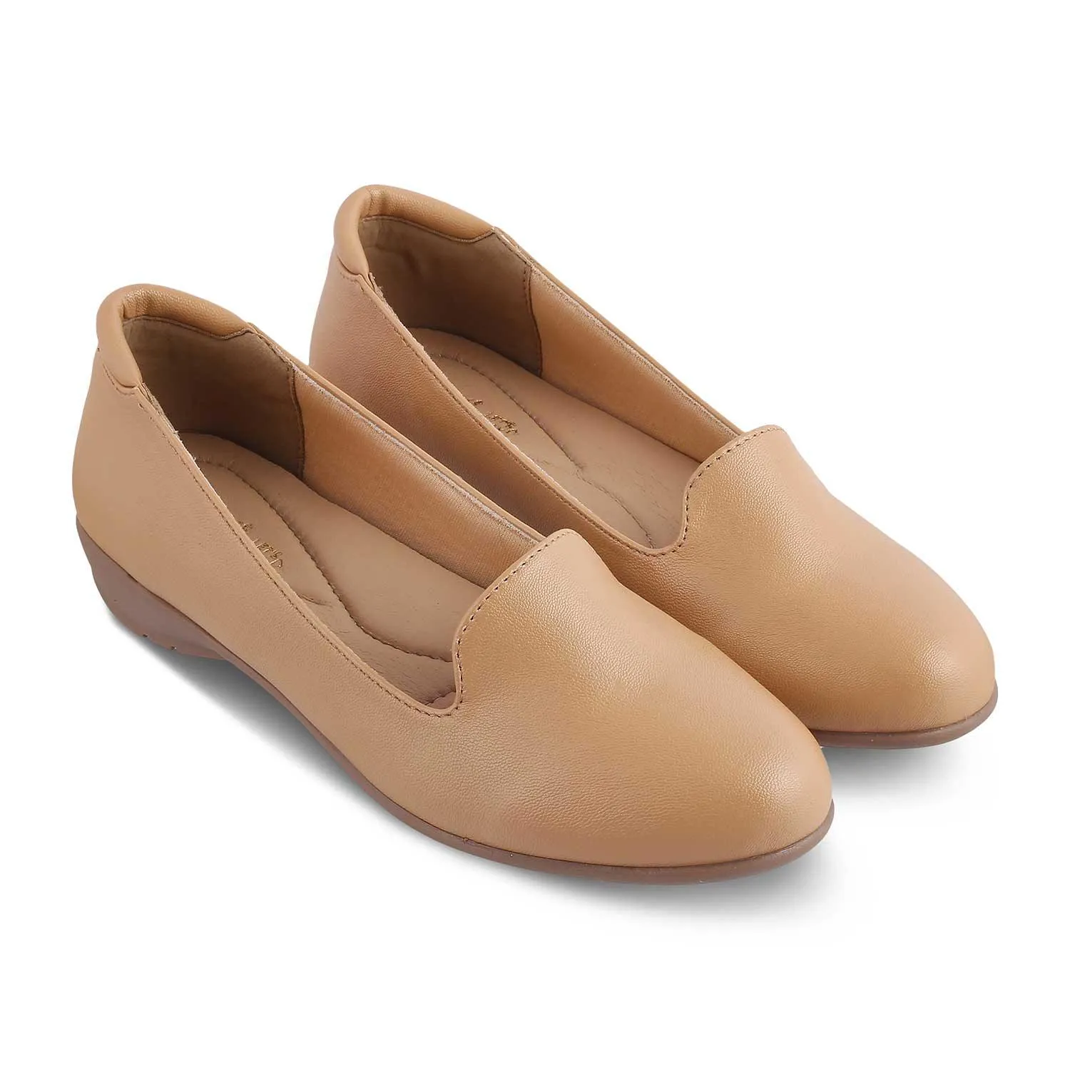 The Asamsy Beige Women's Casual Ballerinas Tresmode