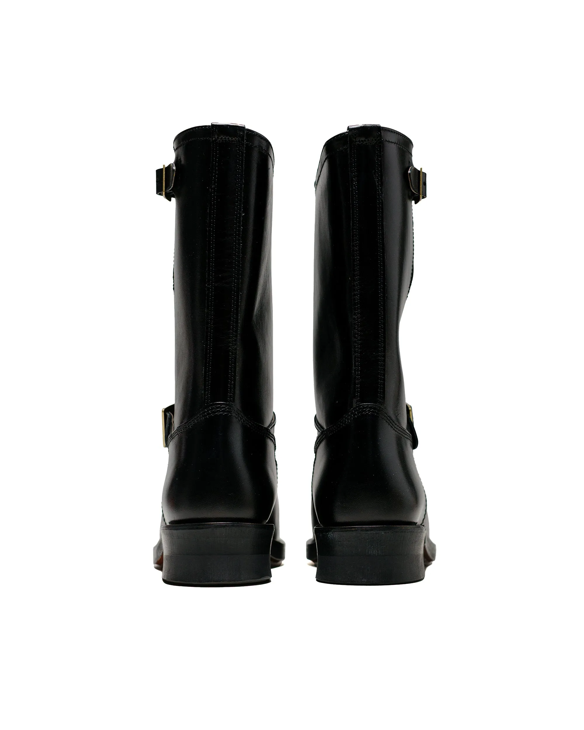 The Real McCoy's BA23101 Buco Narrow Engineer Boots / Buttock Black