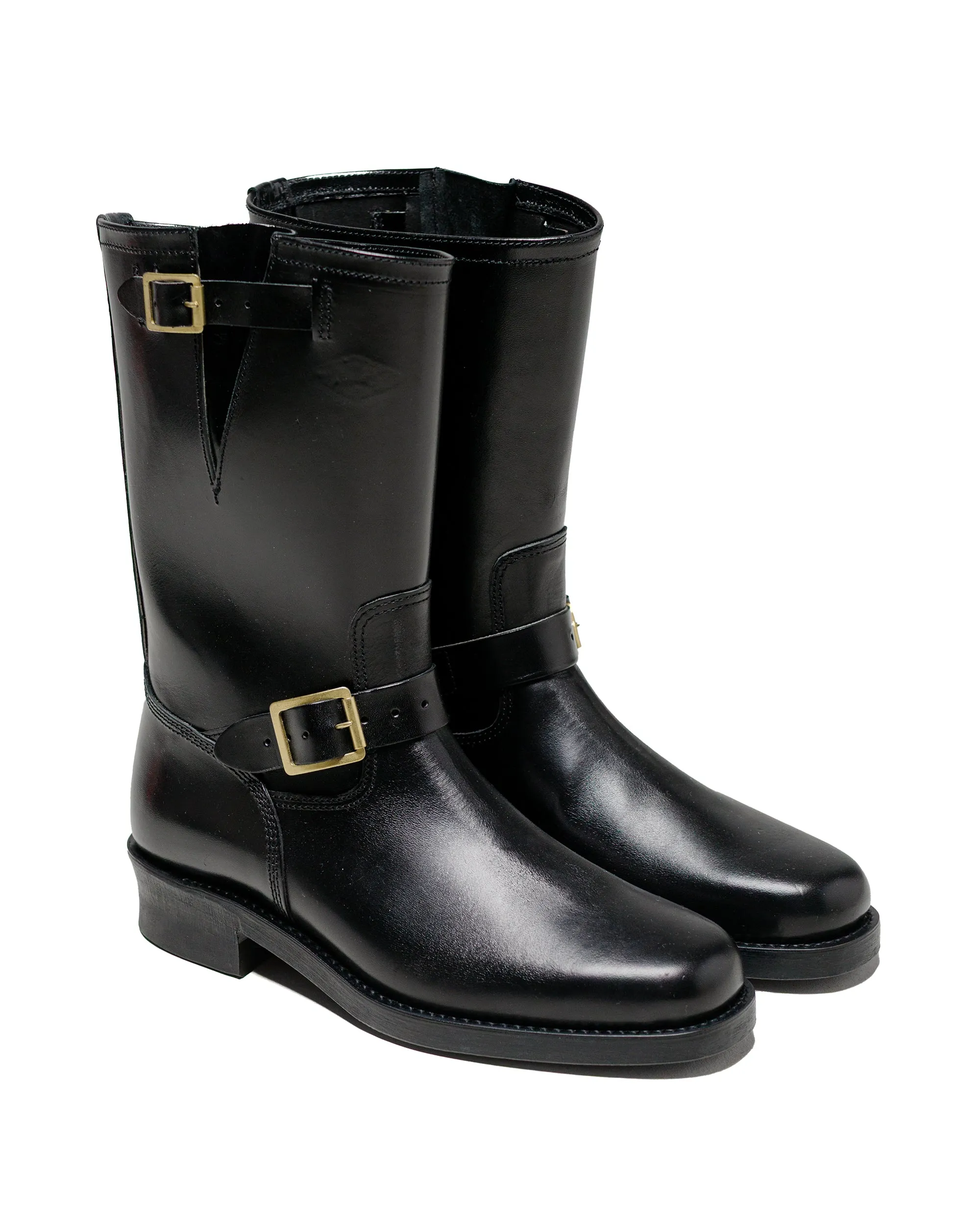 The Real McCoy's BA23101 Buco Narrow Engineer Boots / Buttock Black
