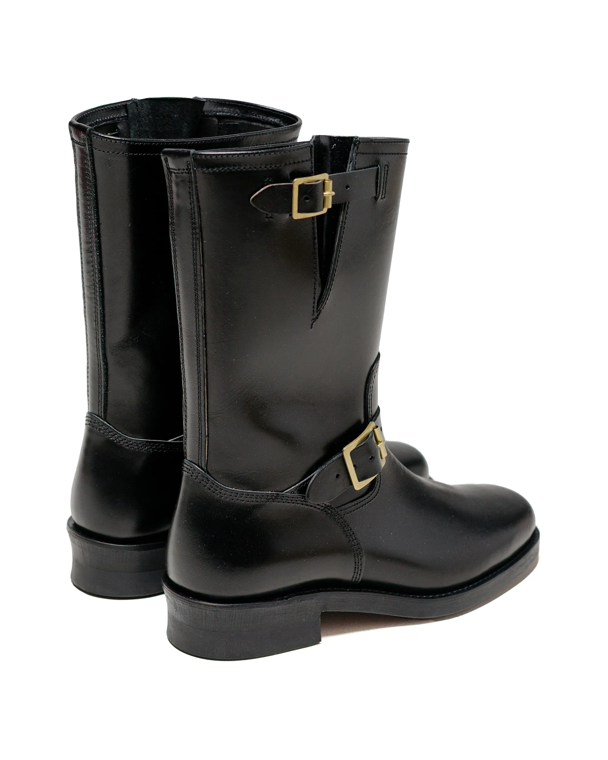 The Real McCoy's BA23101 Buco Narrow Engineer Boots / Buttock Black