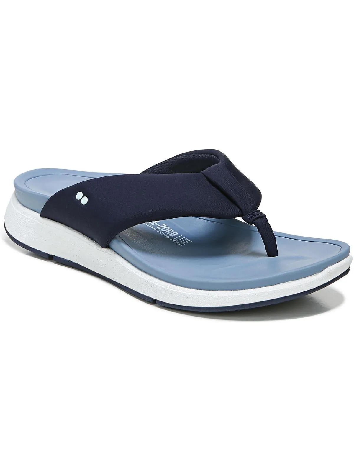 Timid Womens Slip On Flip-Flop Wedge Sandals