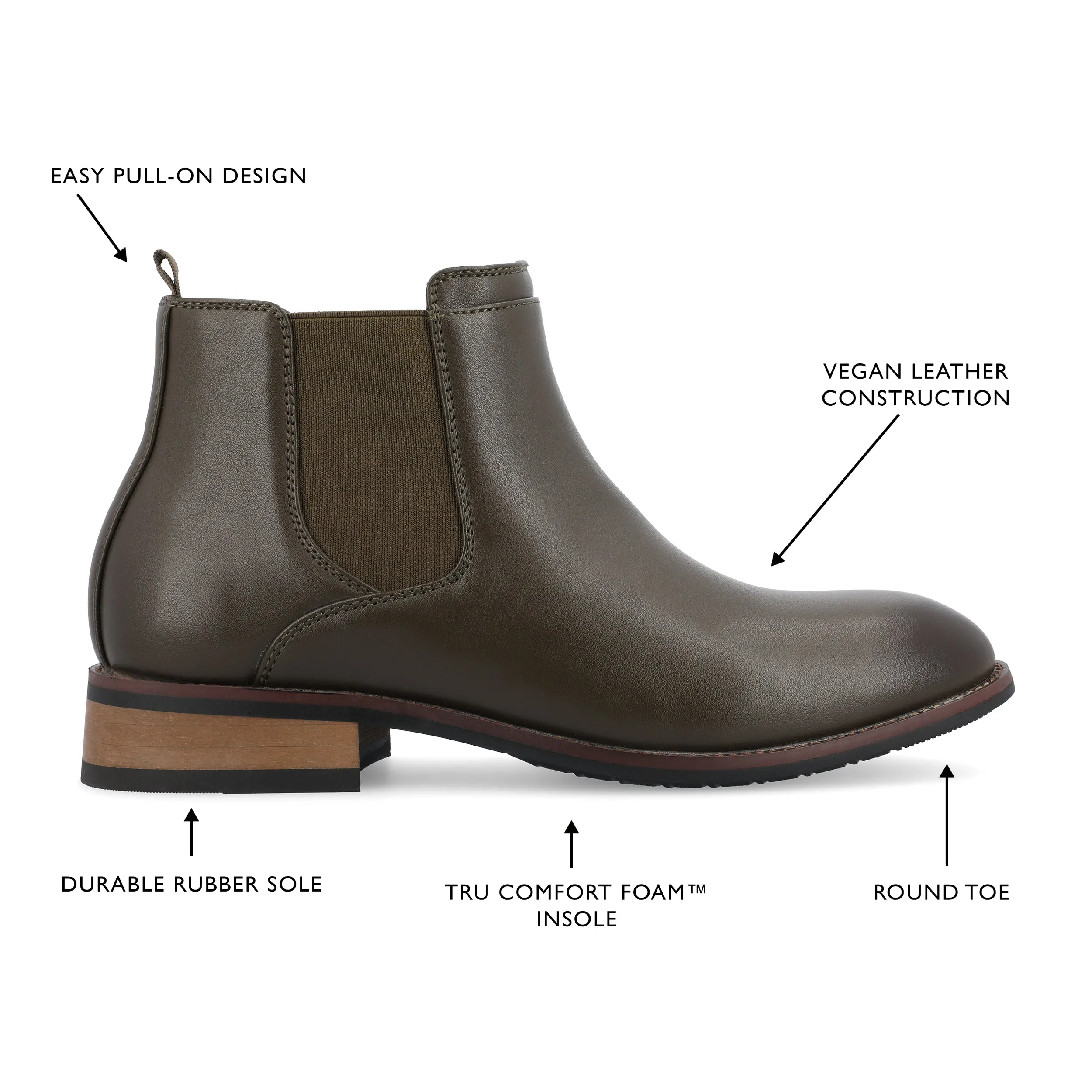 Vance Men's Landon Chelsea Dress Boot