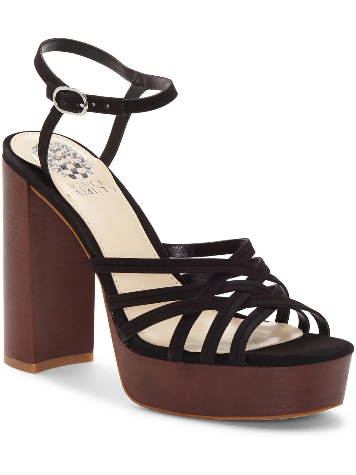 VC Larriss Womens Metallic Strappy Platform Sandals