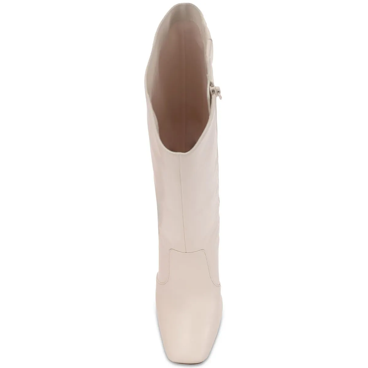 VIDE Womens Faux Leather Zipper Knee-High Boots