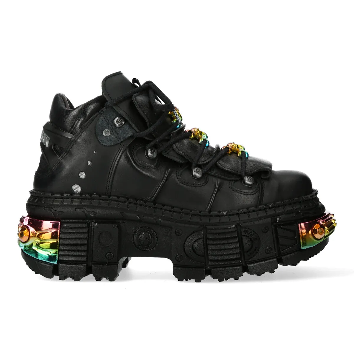 WALL106-S23 Boots Leather Platform Gothic