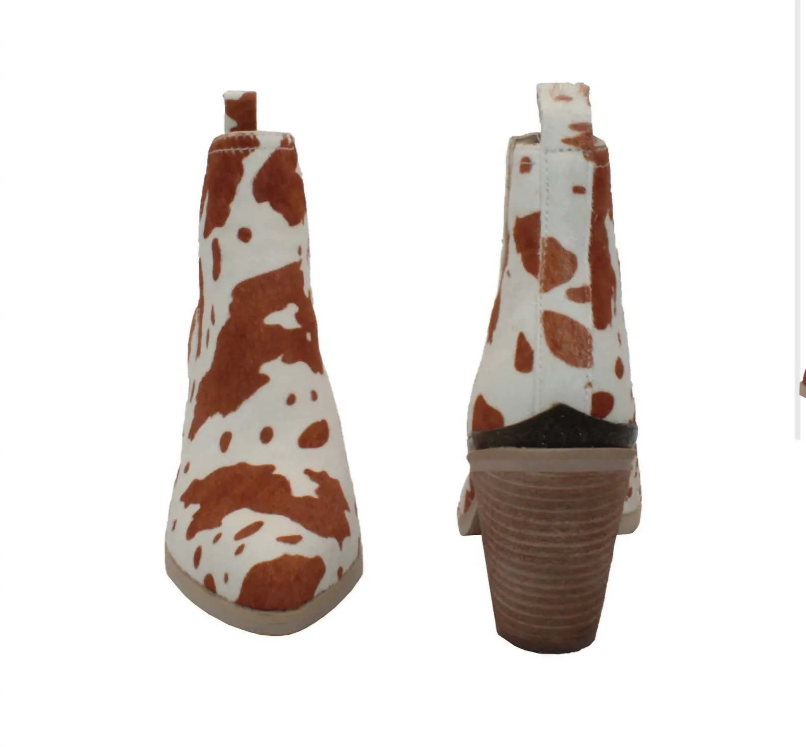 Women Mumba Boot In Tan/white Cow