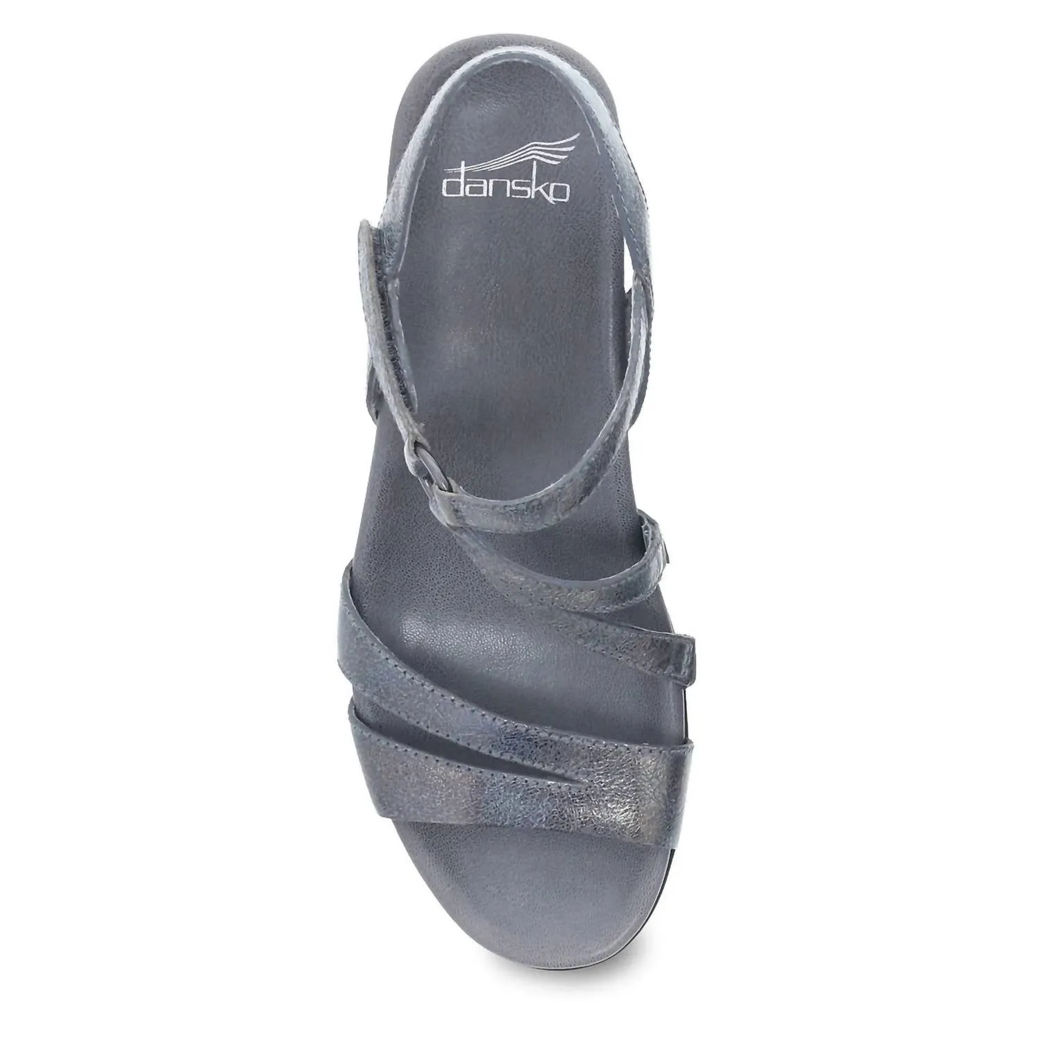 Women's Addyson Strappy Dress Wedge Sandal In Pewter