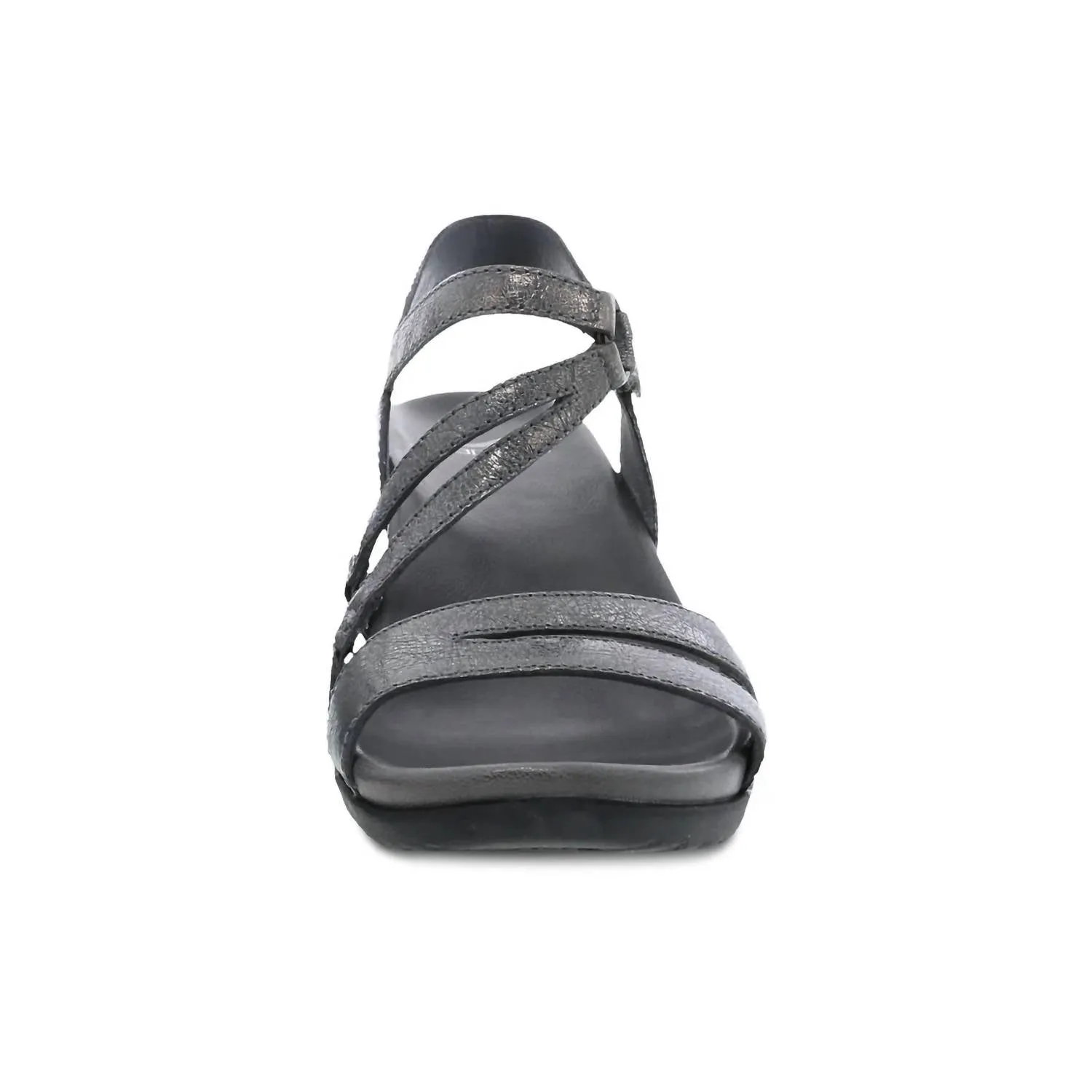 Women's Addyson Strappy Dress Wedge Sandal In Pewter