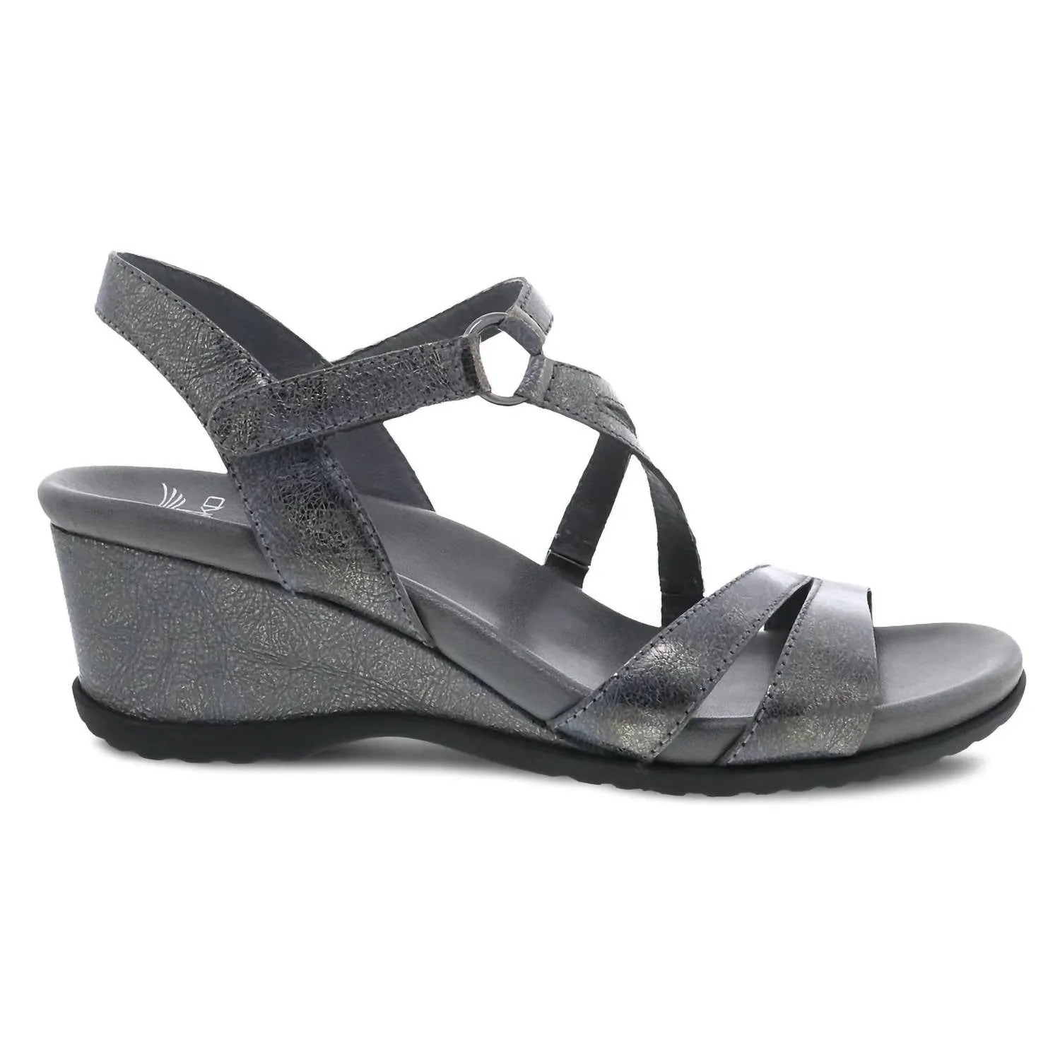 Women's Addyson Strappy Dress Wedge Sandal In Pewter