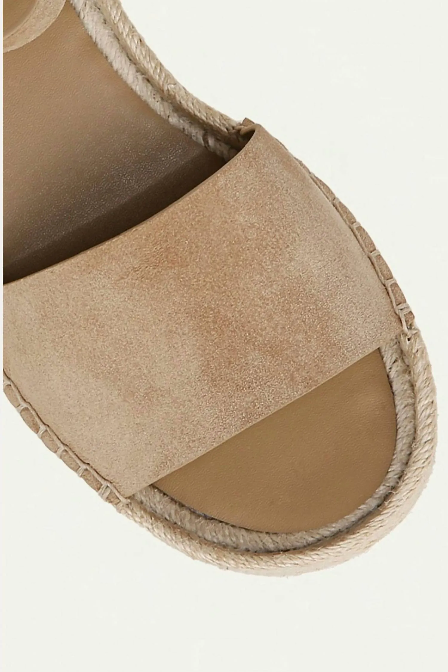 Women's Belisa Suede Platform Espadrilles In Dune