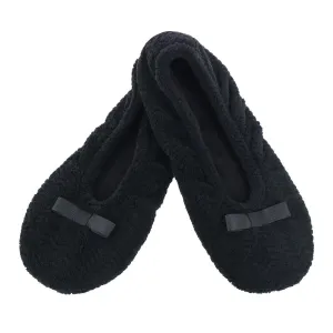Women's Chevron Microterry Ballerina Slipper
