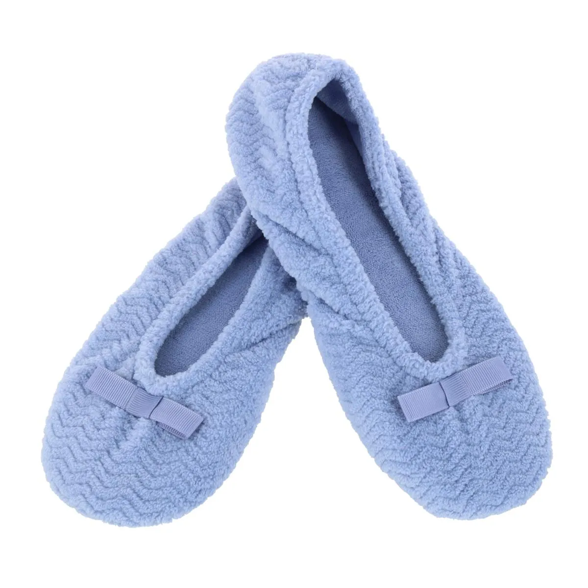 Women's Chevron Microterry Ballerina Slipper