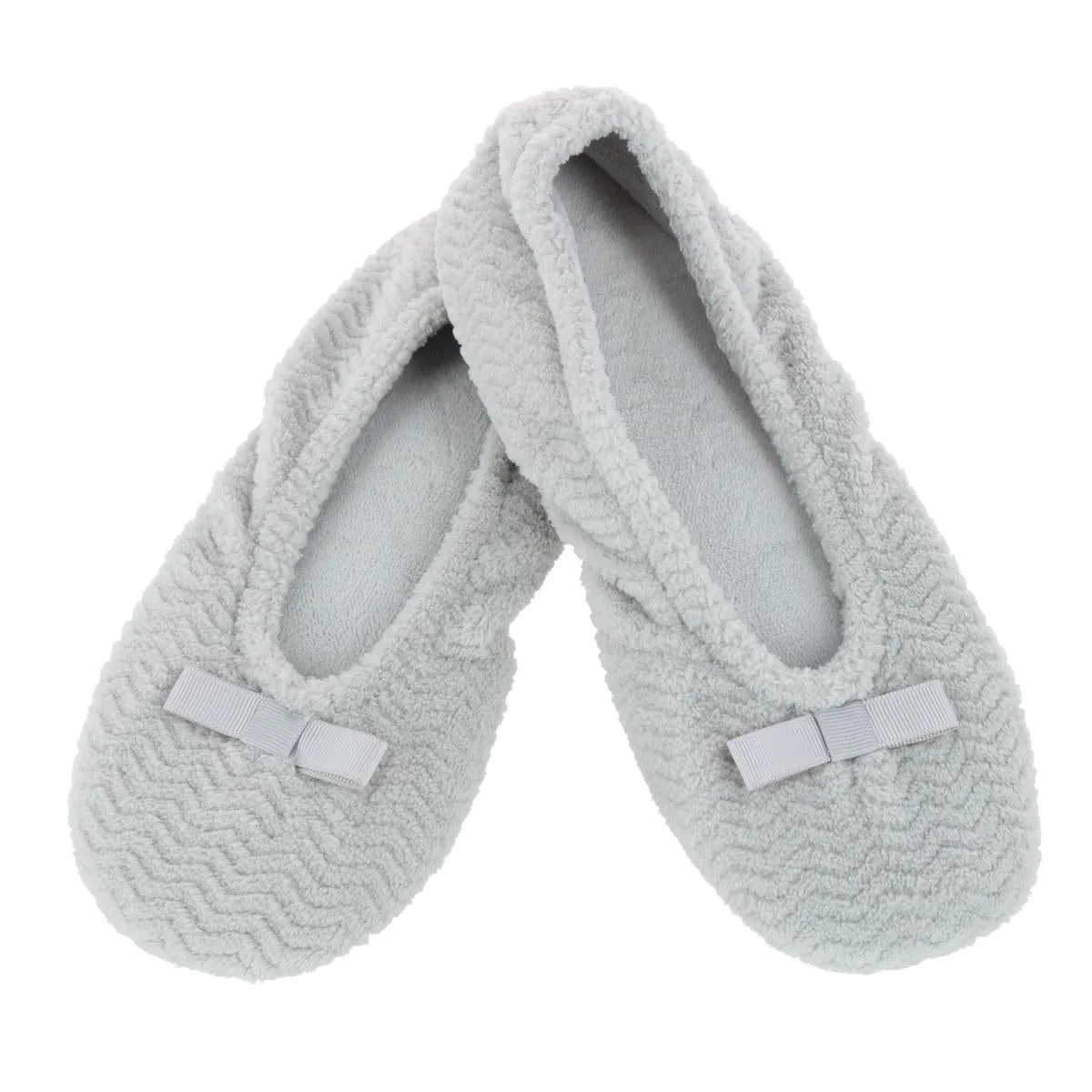 Women's Chevron Microterry Ballerina Slipper