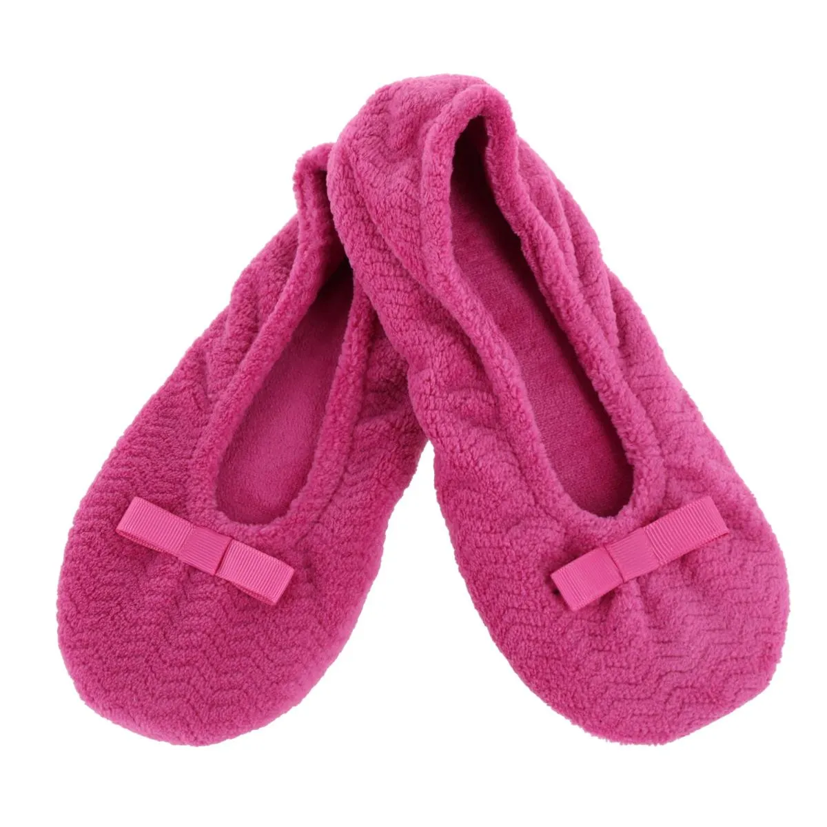 Women's Chevron Microterry Ballerina Slipper