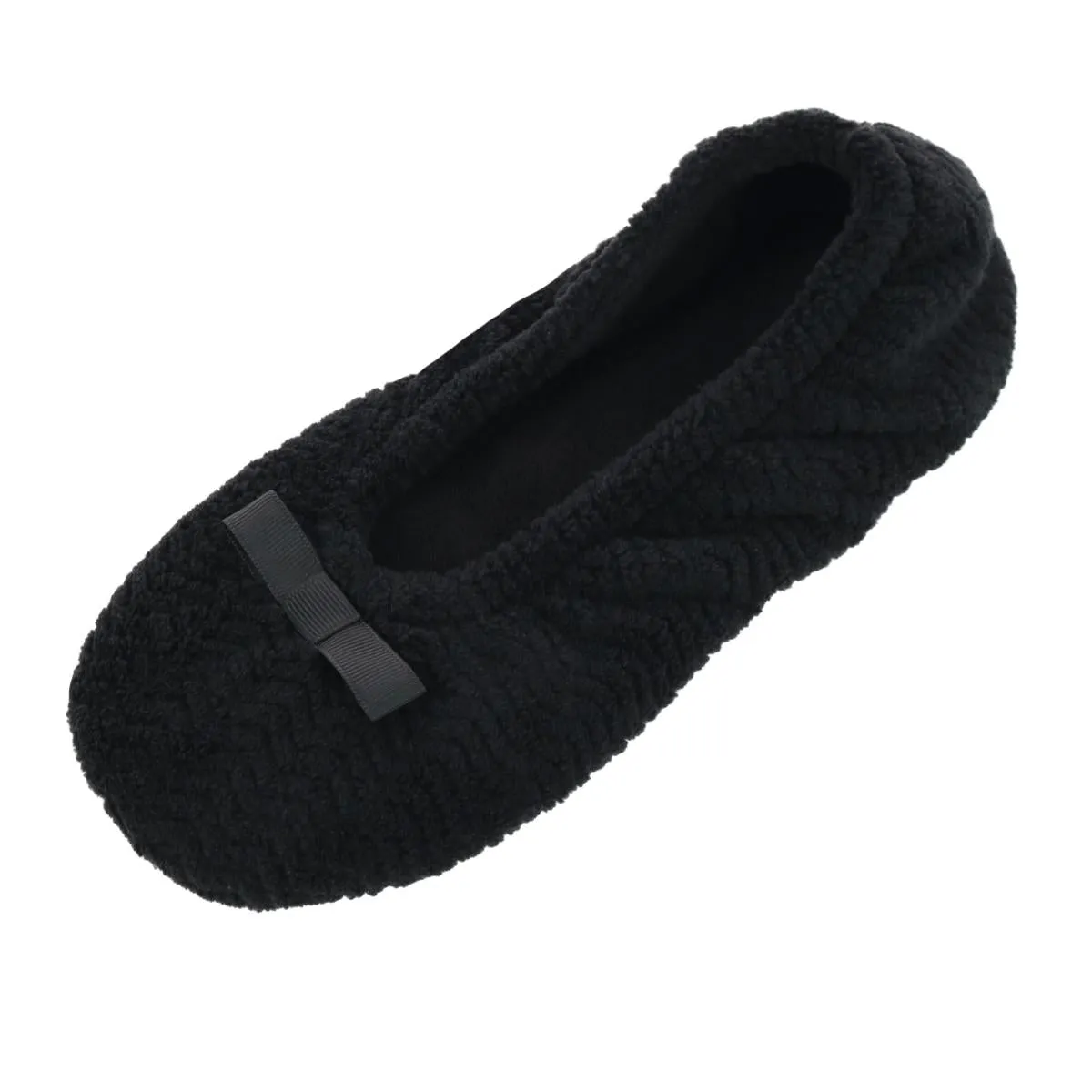 Women's Chevron Microterry Ballerina Slipper