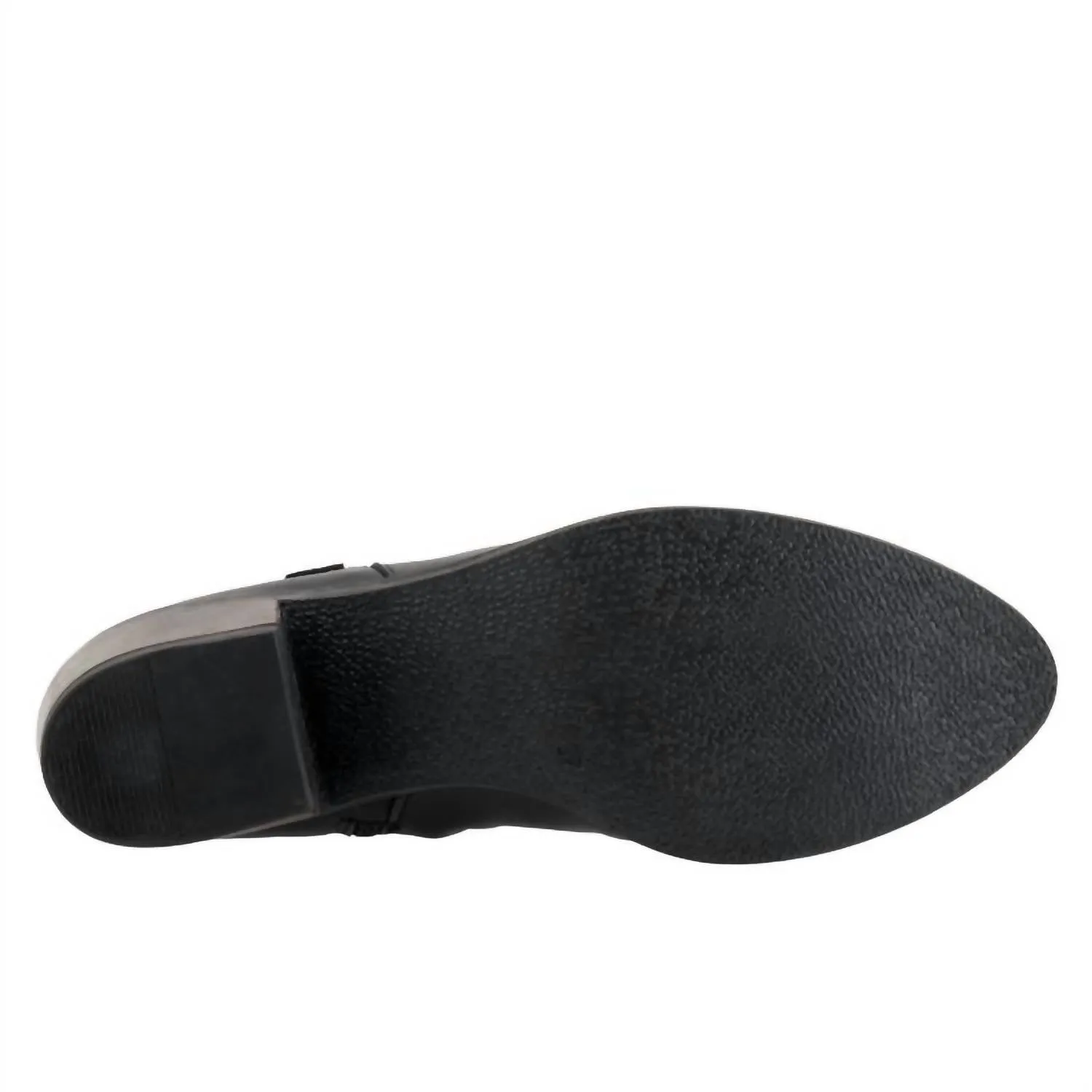 Women's Colbie Ruched Leather Boot In Black