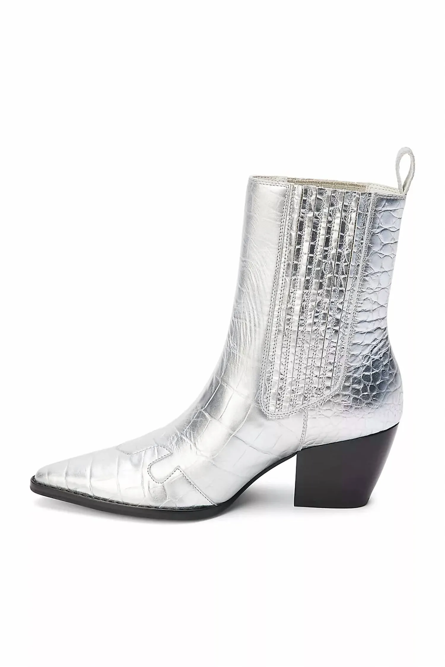 Women's Collins Ankle Boot In Silver