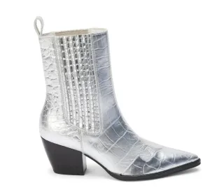 Women's Collins Ankle Boot In Silver