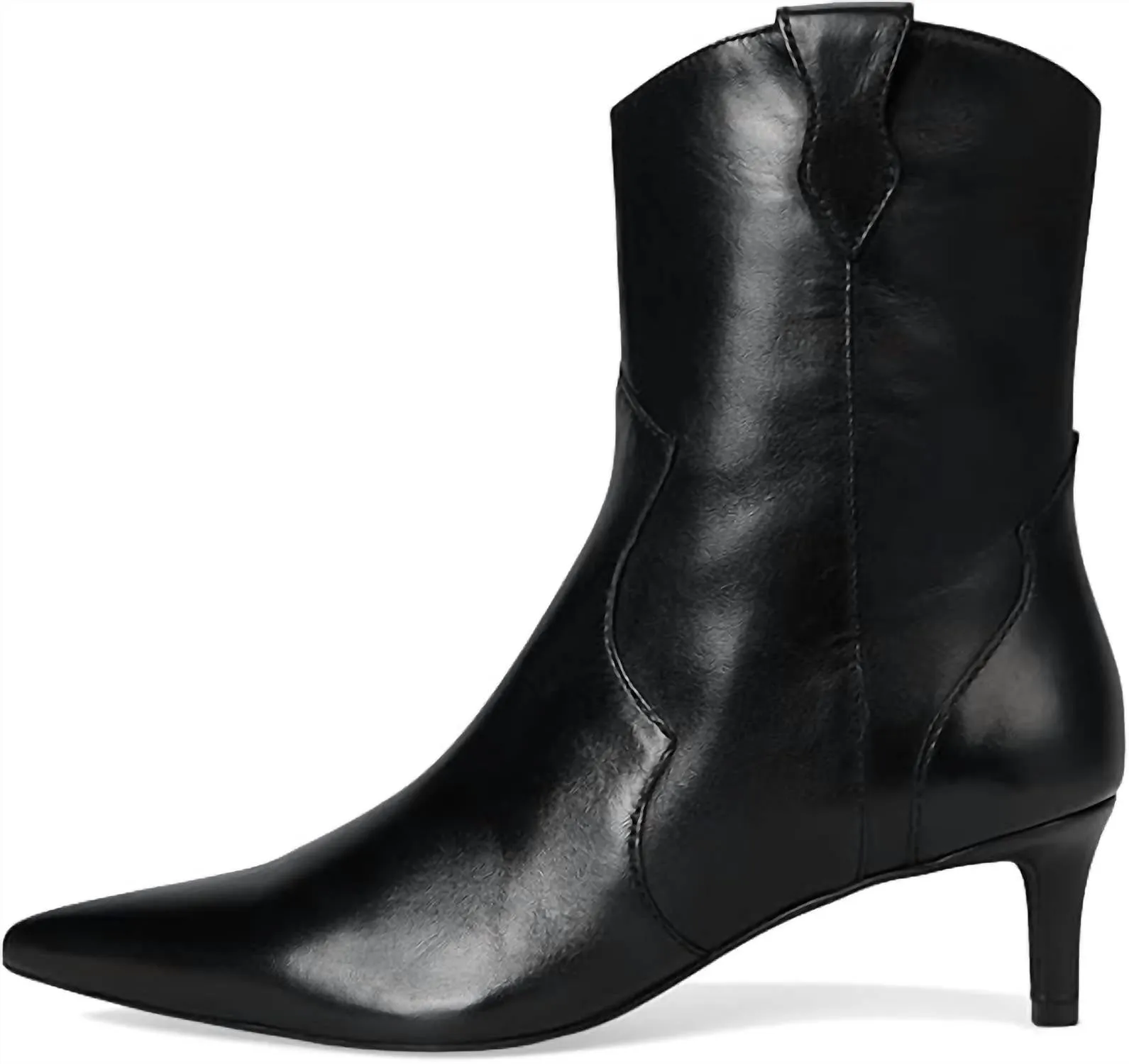 Women's Dallas Leather Ankle Boot In Black