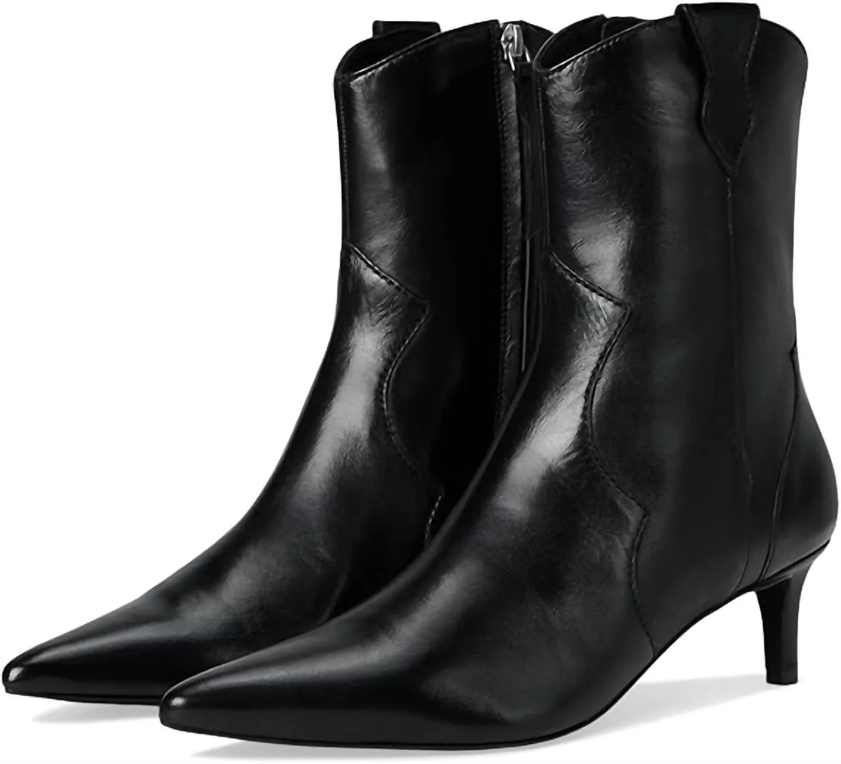 Women's Dallas Leather Ankle Boot In Black