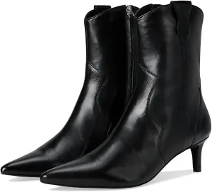 Women's Dallas Leather Ankle Boot In Black
