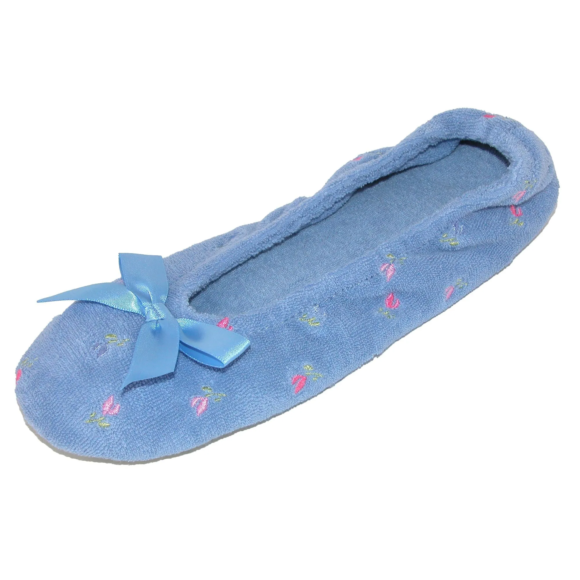 Women's Embroidered Terry Ballerina Slippers