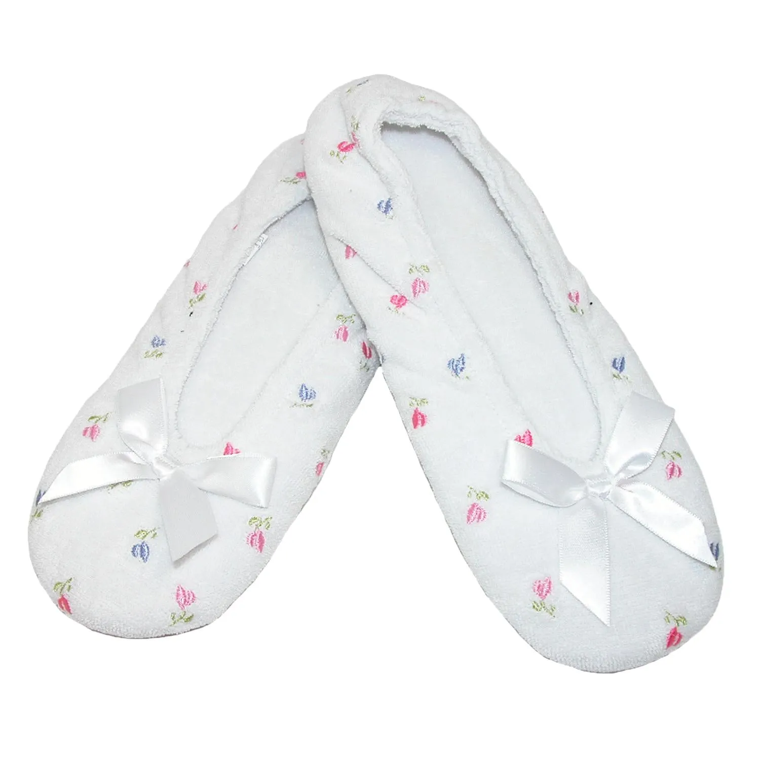 Women's Embroidered Terry Ballerina Slippers