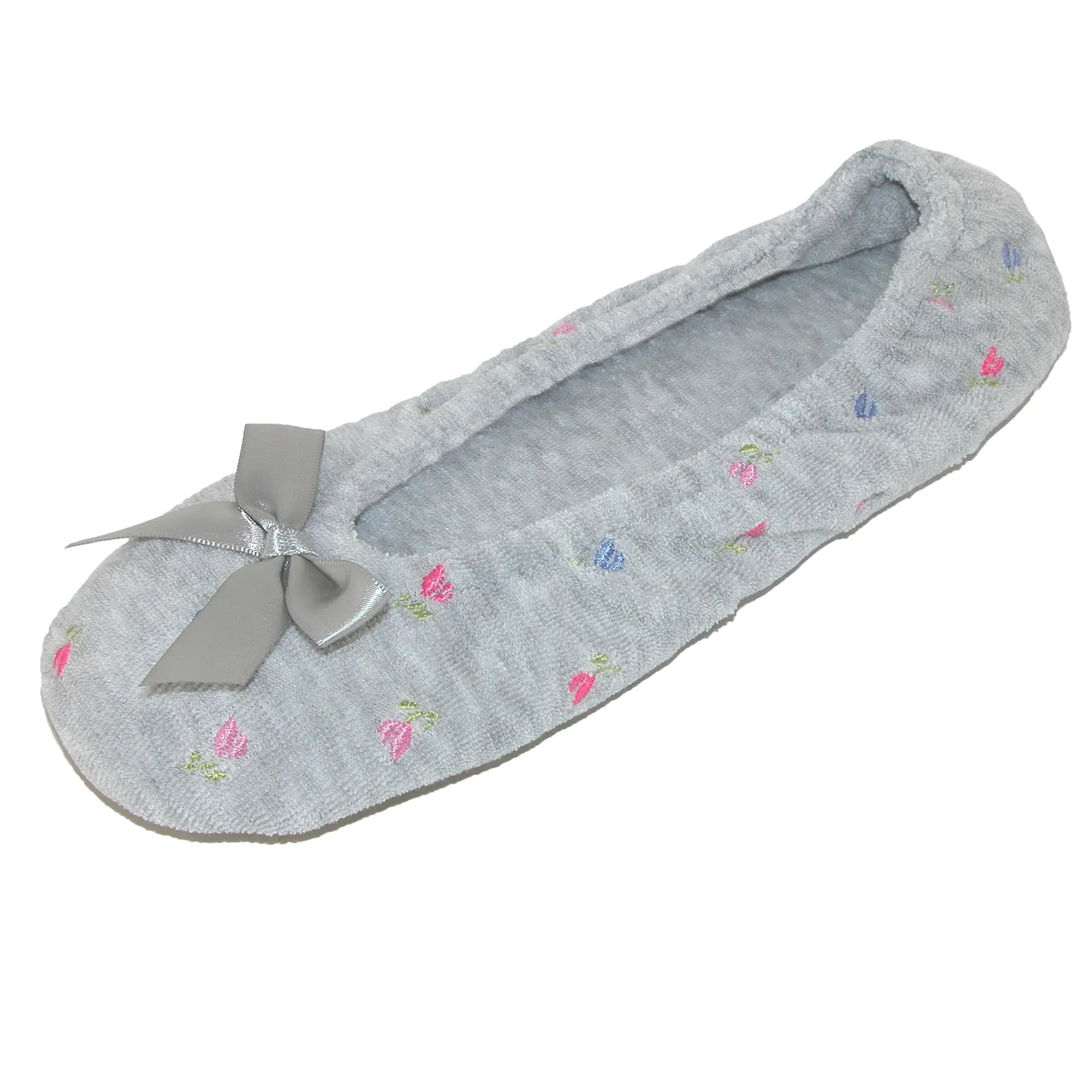Women's Embroidered Terry Ballerina Slippers