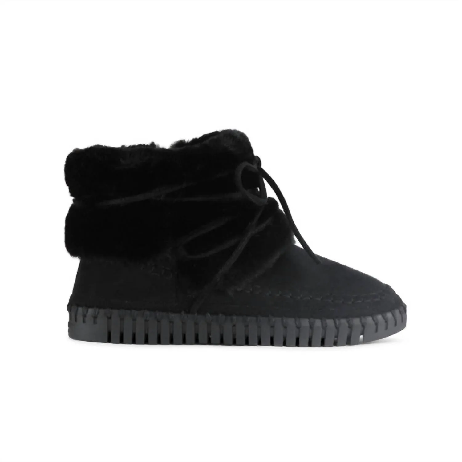 Women's Faux Fur Boots In Black