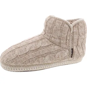 Womens Faux Fur Lined Faux Fur Bootie Slippers