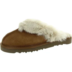 Womens Faux Fur Slide Slippers