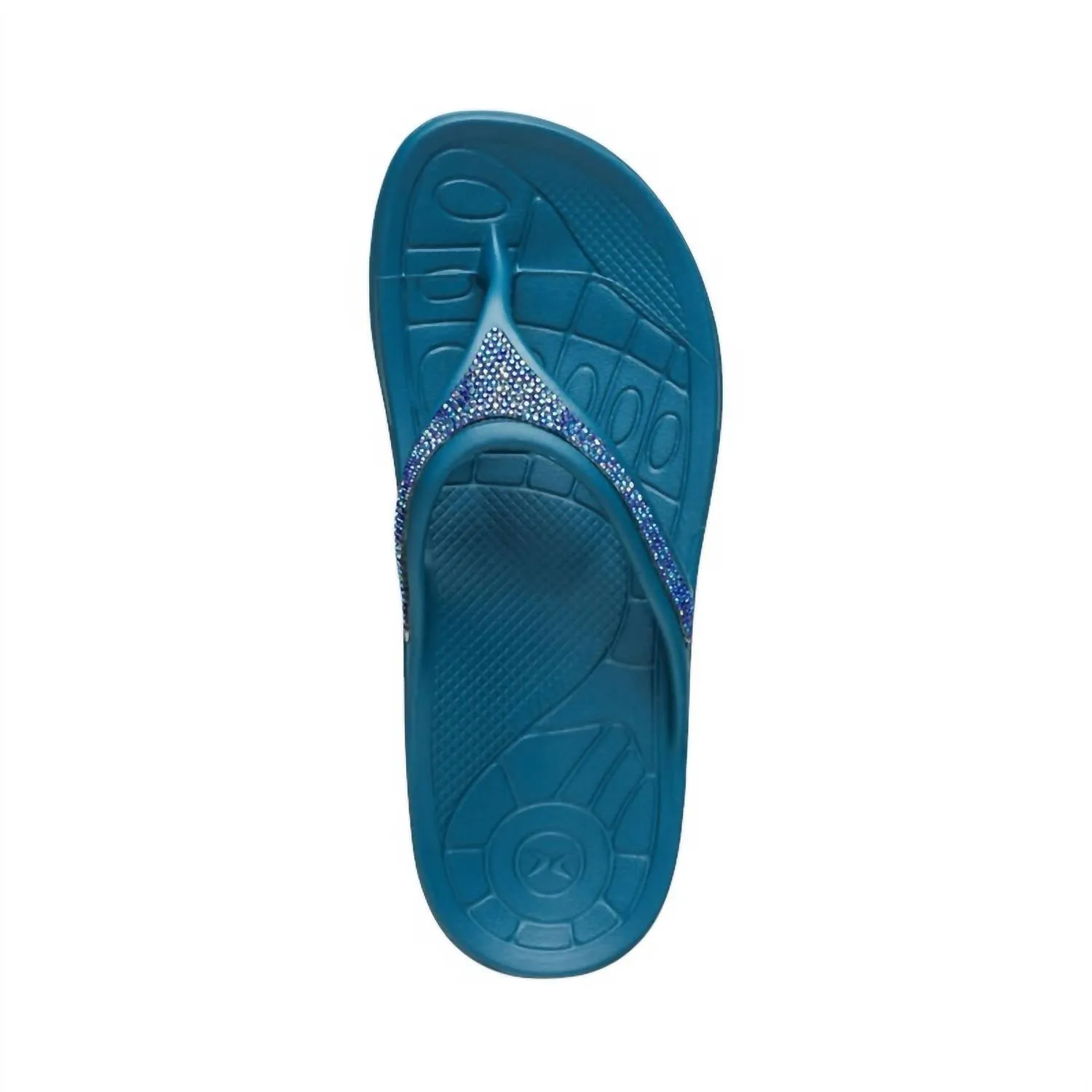 Women's Fiji Sparkle Slippers In Sea Blue