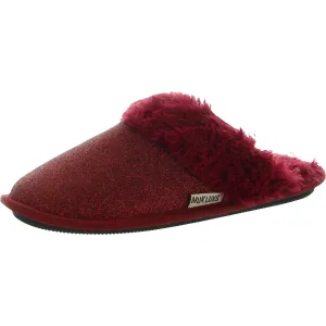 Womens Glitter Slide Slippers