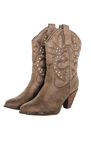 Women's Houston Western Boots In Taupe