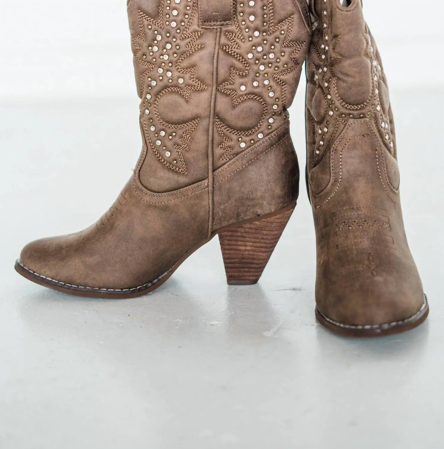 Women's Houston Western Boots In Taupe