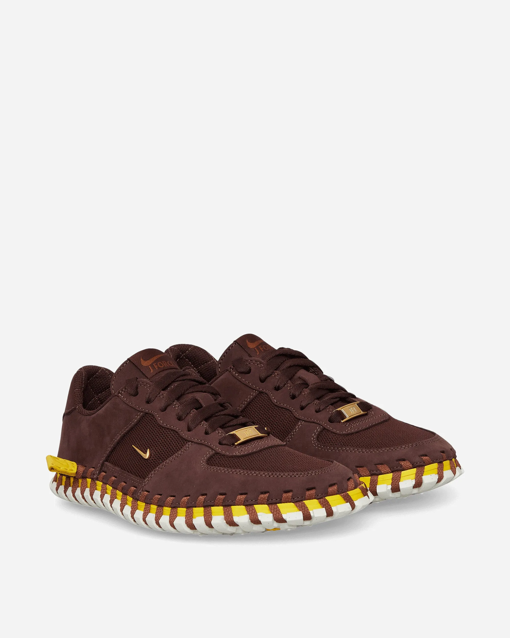 Women's JACQUEMUS J Force 1 Low LX Sneakers Earth / Metallic Gold