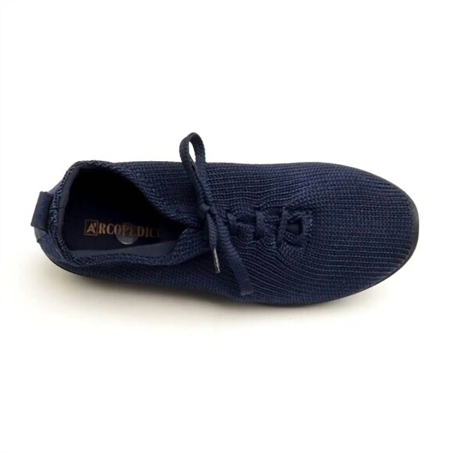 Women's Ls Knit Shoe In Navy