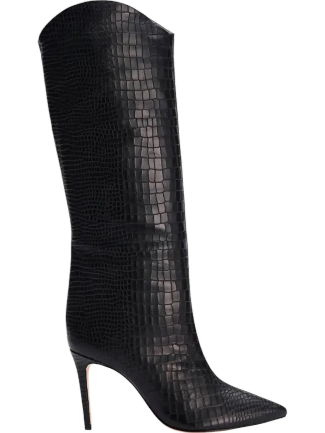 Women's Maryana Leather Dress Boots In Black