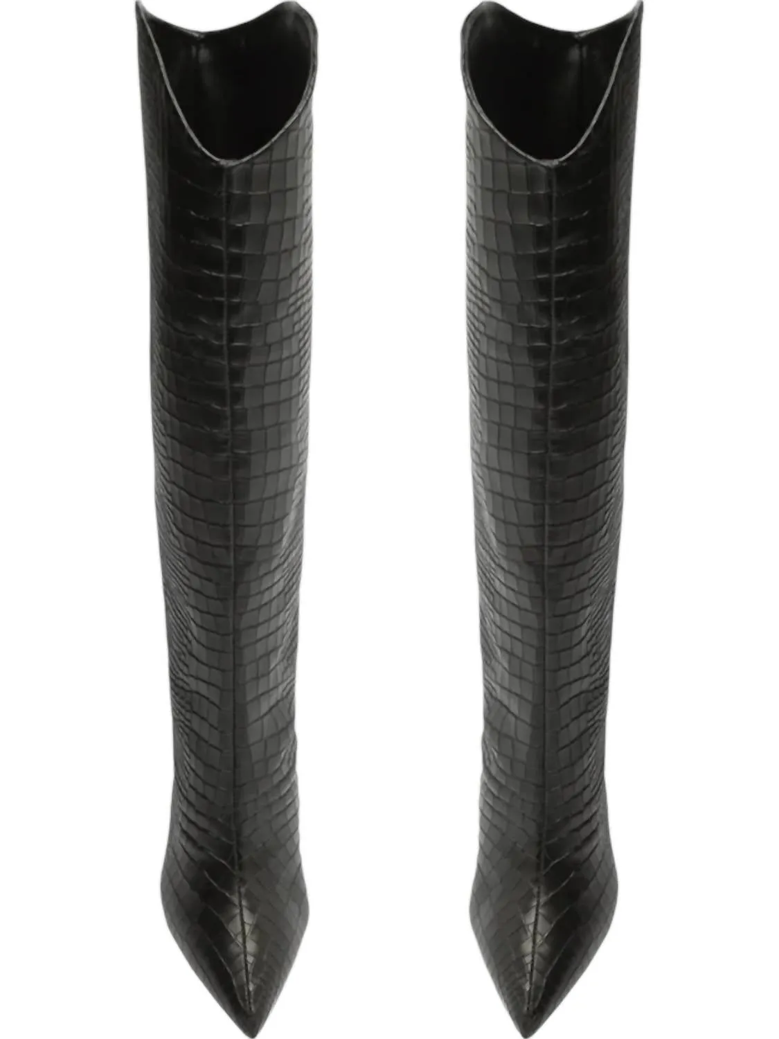 Women's Maryana Leather Dress Boots In Black