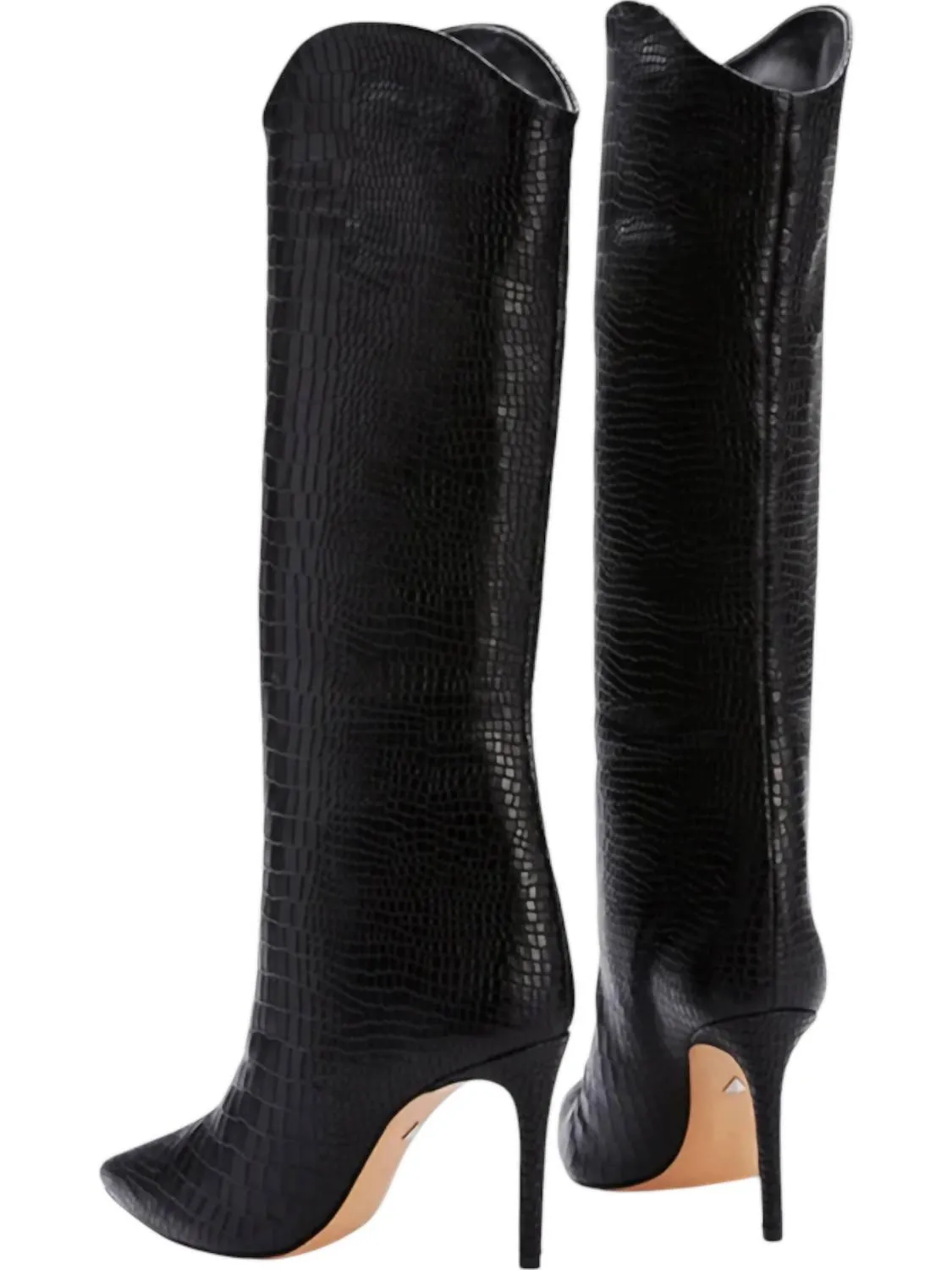 Women's Maryana Leather Dress Boots In Black