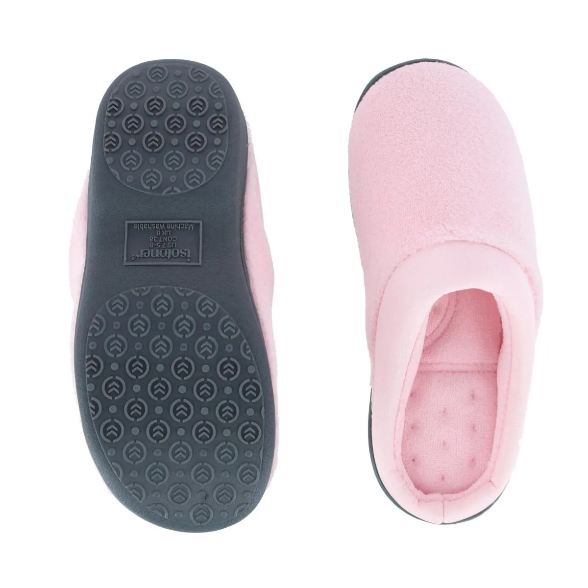 Women's Microterry Pillowstep Satin Clog Slipper